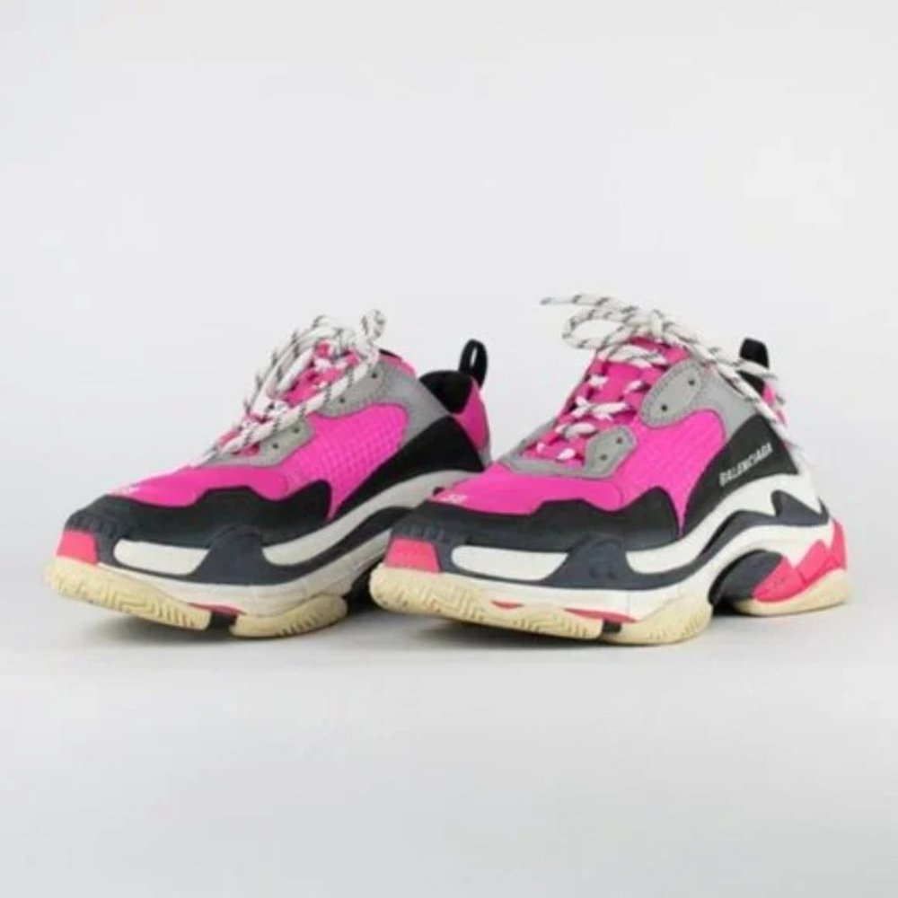 Balenciaga Triple S Pink Sneakers - Picture 3 of 11